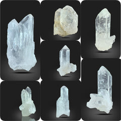 Clear Quartz Specimen Lot from Pakistan – 287 g | 7 Pieces