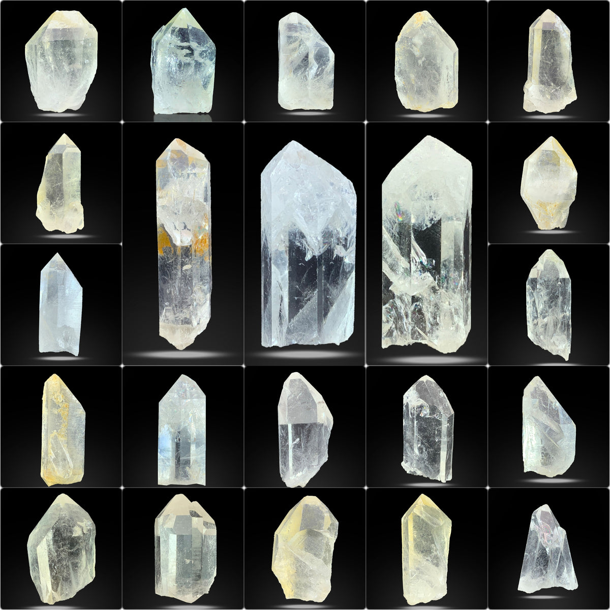 Clear Quartz Crystals from Pakistan