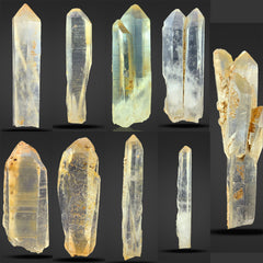 Iron Coated Quartz Crystals from Pakistan