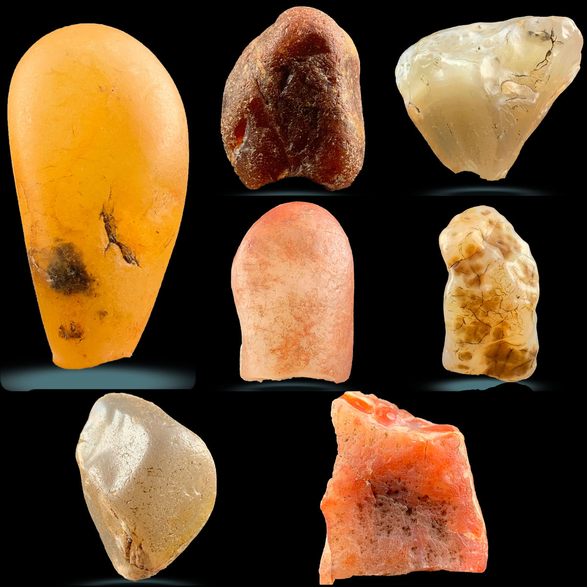Natural Agate Quartz Rough from Pakistan