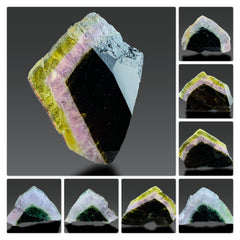 Watermelon Tourmaline Slices from Afghanistan – Lot of 8
