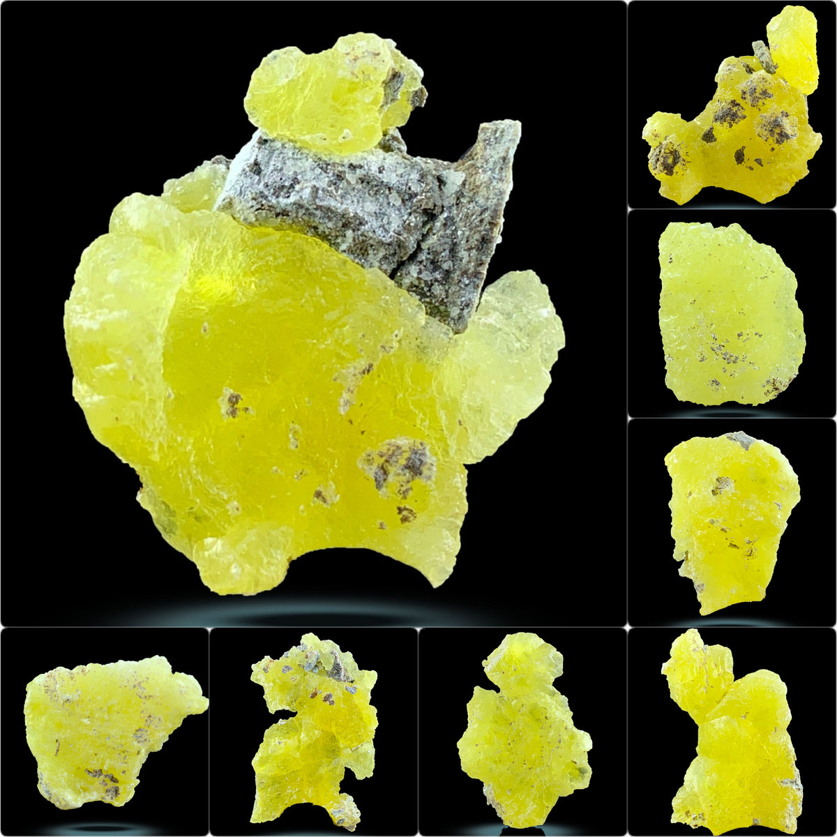 Yellow Brucite Crystals Specimen from Baluchistan, Pakistan