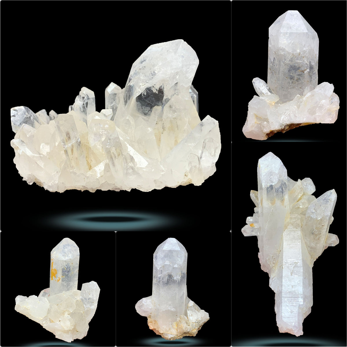 Clear Quartz Specimens Lot from Pakistan