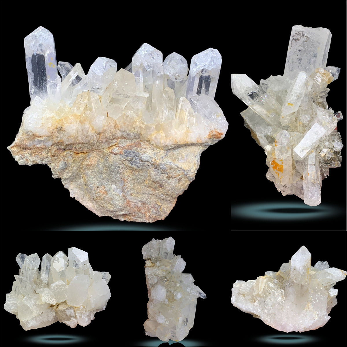 Clear Quartz Cluster on Matrix Lot from Pakistan