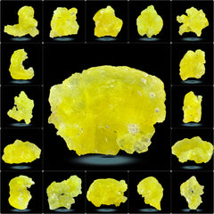 Yellow Brucite Crystal Specimens from Baluchistan, Pakistan