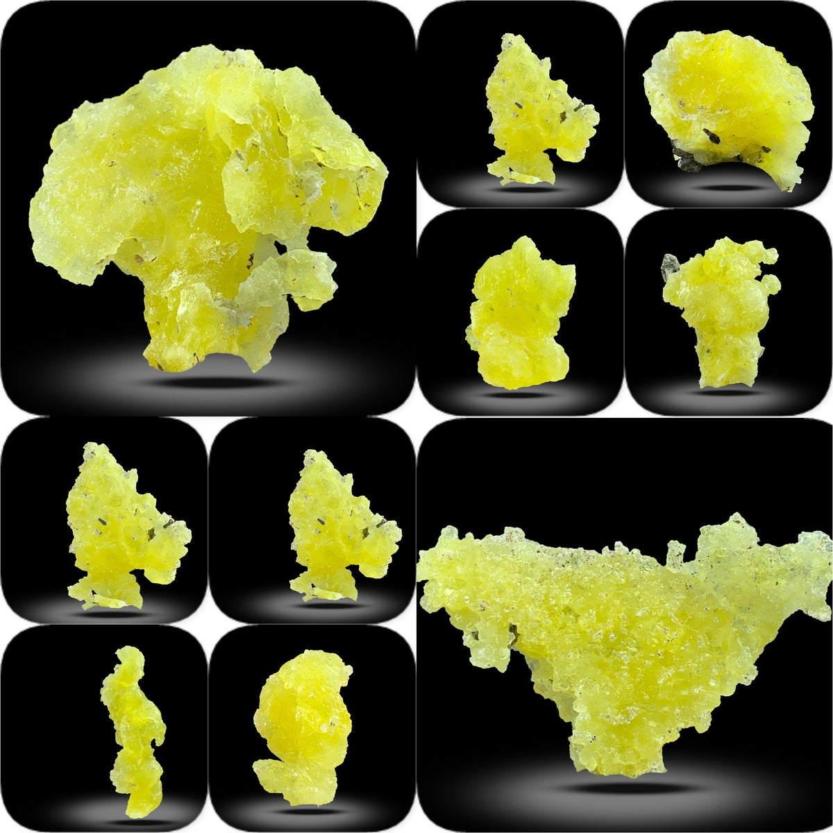 Yellow Brucite Crystals from Baluchistan, Pakistan