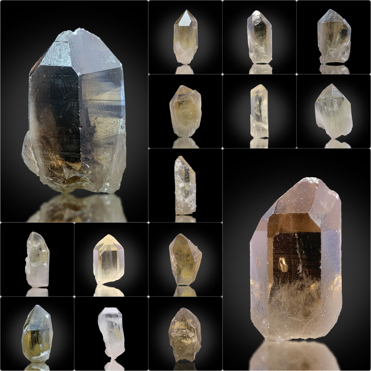 Smoky Quartz Crystals Lot from Pakistan