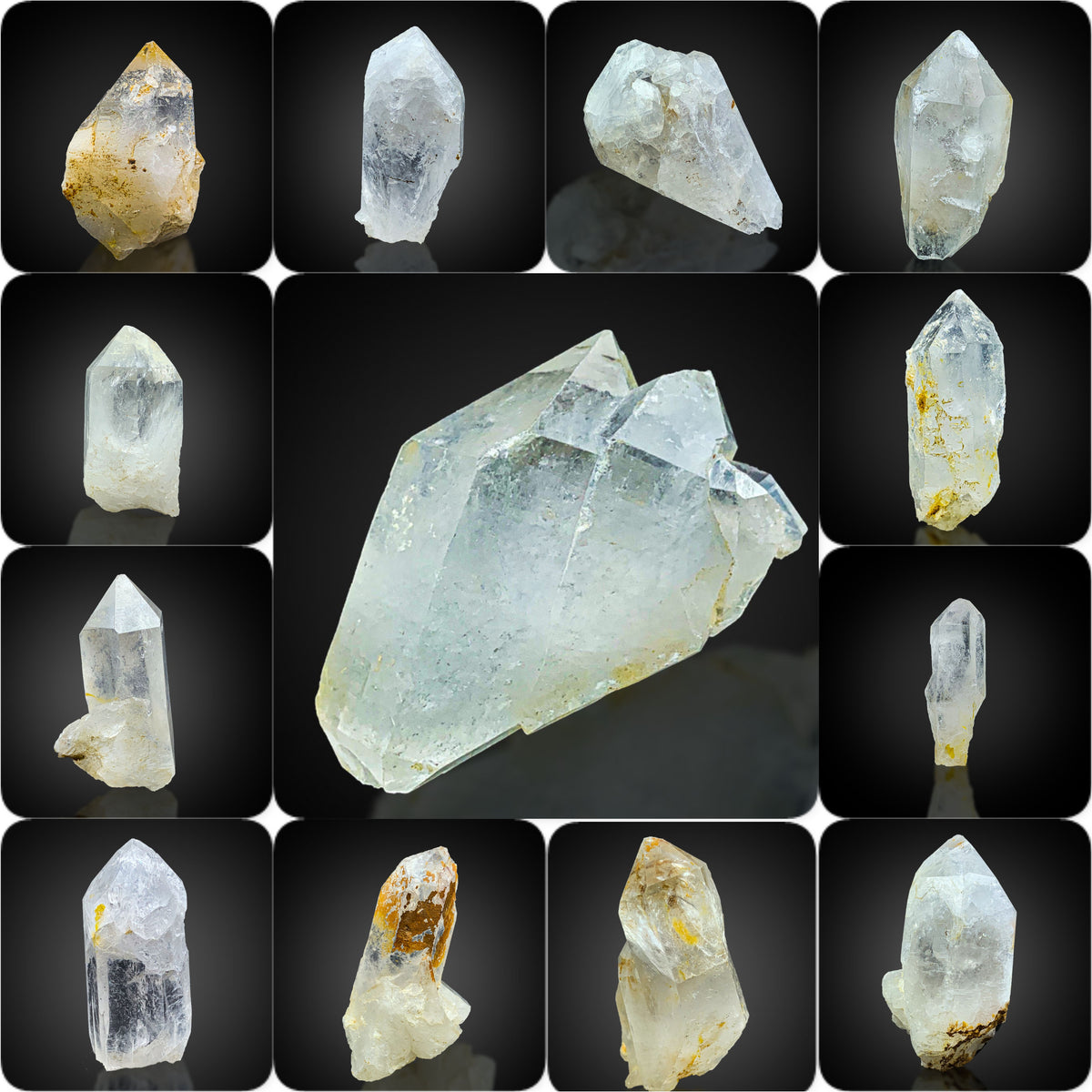 Clear Quartz Crystal Lot from Pakistan