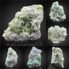 Green Tourmaline Cluster on Matrix from Afghanistan