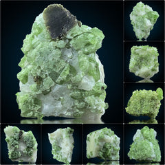 Diopside Crystals on Matrix from Pakistan