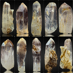 Hematite Included Quartz Crystals from Pakistan
