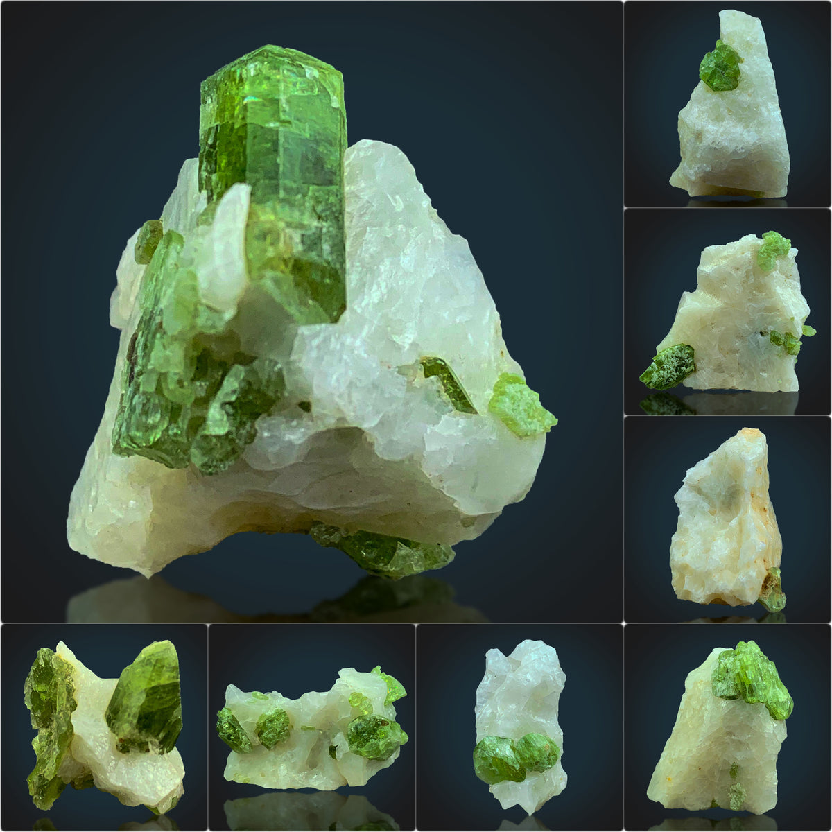 Diopside Crystals on Matrix from Afghanistan
