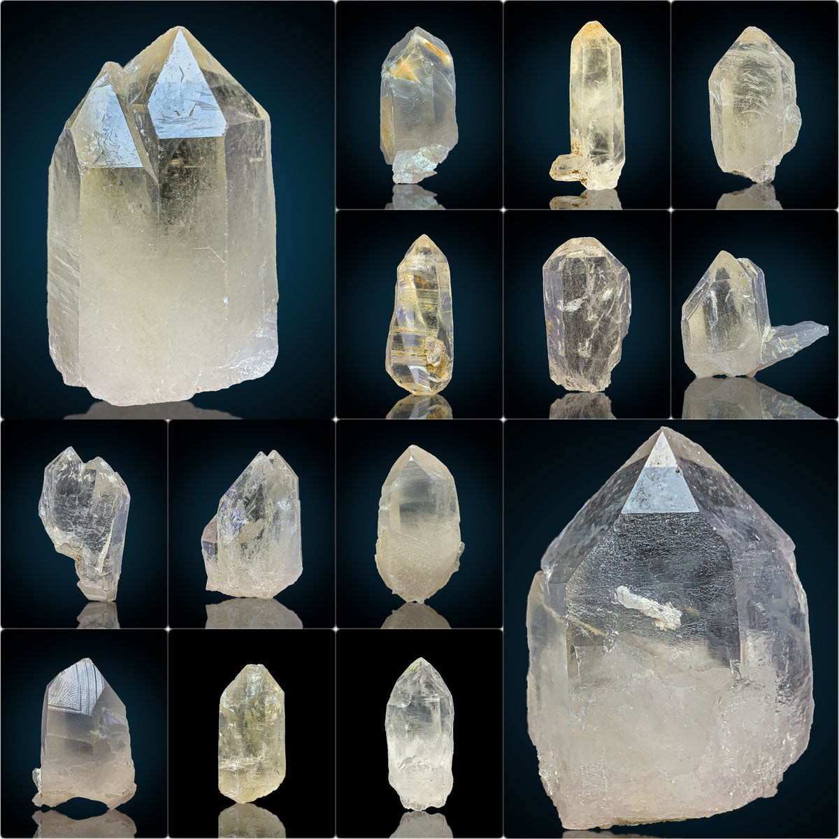 Clear Quartz Crystals Lot from Pakistan