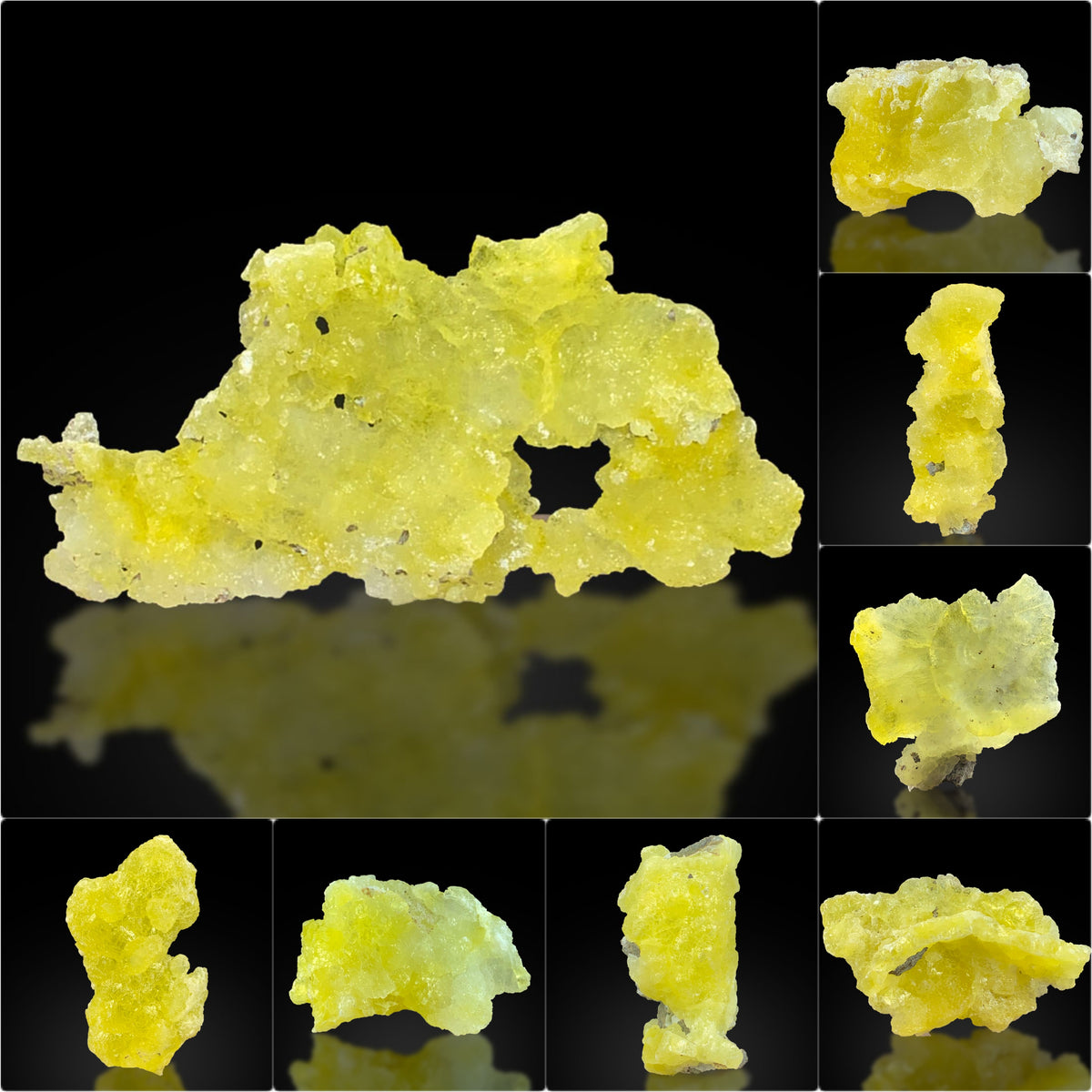 Yellow Brucite Crystal Lot from Baluchistan, Pakistan