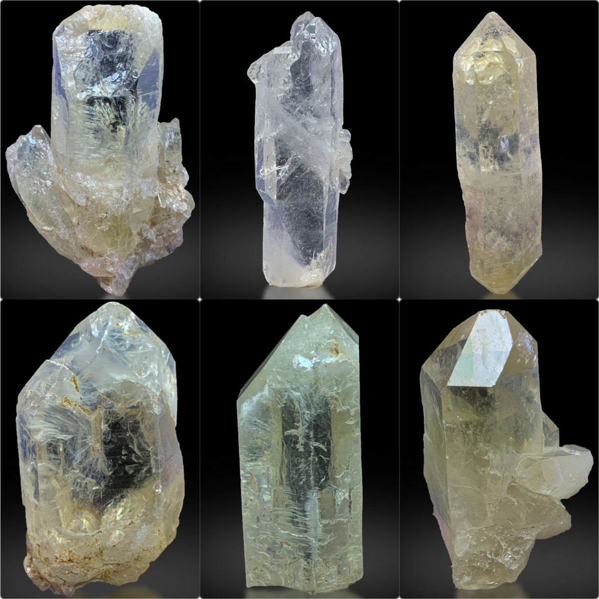 Clear Quartz Crystals from Pakistan – 79 g | 6 Pieces