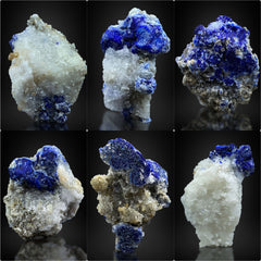Lazurite Crystals on Matrix from Afghanistan – 193 g | 6 Pieces