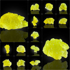 Yellow Brucite Crystals Lot from Baluchistan, Pakistan – 84 g | 15 Pieces