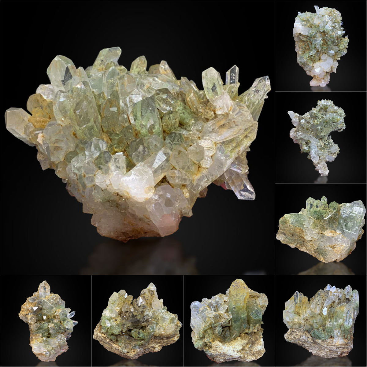 Chlorite Quartz Cluster on Matrix from Baluchistan, Pakistan