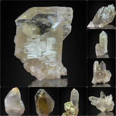 Smoky Quartz Crystals from Pakistan – 253 g | 8 Pieces