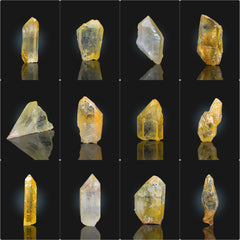 Iron Oxide Quartz Crystals Lot from Pakistan