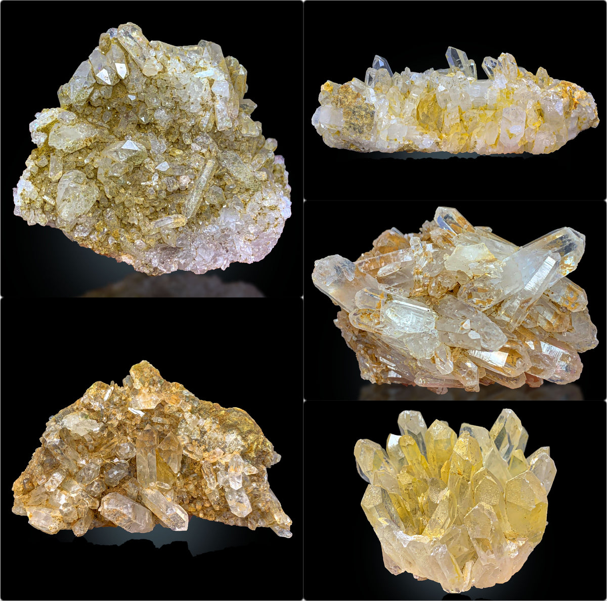 Iron Oxide Quartz Cluster on Matrix from Pakistan
