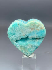 Blue Aragonite Polished Heart Shape from Pakistan