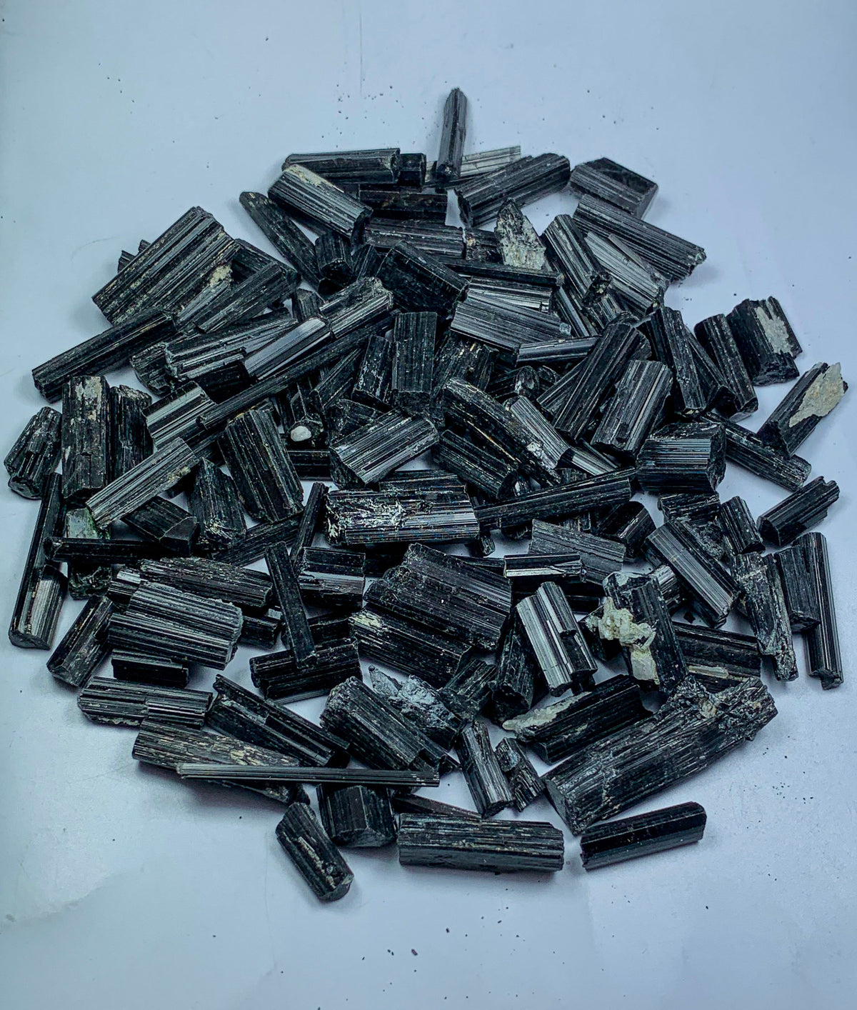Black Tourmaline Crystals Lot from Pakistan