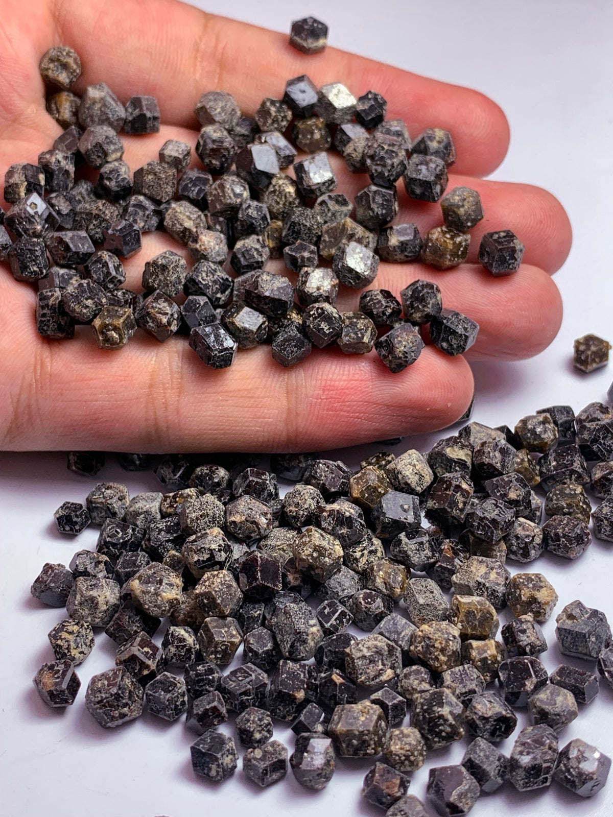 Almandine Garnet Rough Crystals Lot from Pakistan