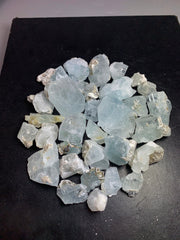Aquamarine Raw Crystals Lot from Pakistan