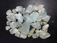 Aquamarine Raw Crystals Lot from Pakistan