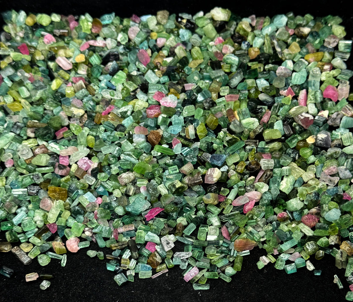 Multicolor Tourmaline Crystals from Afghanistan – 262 g