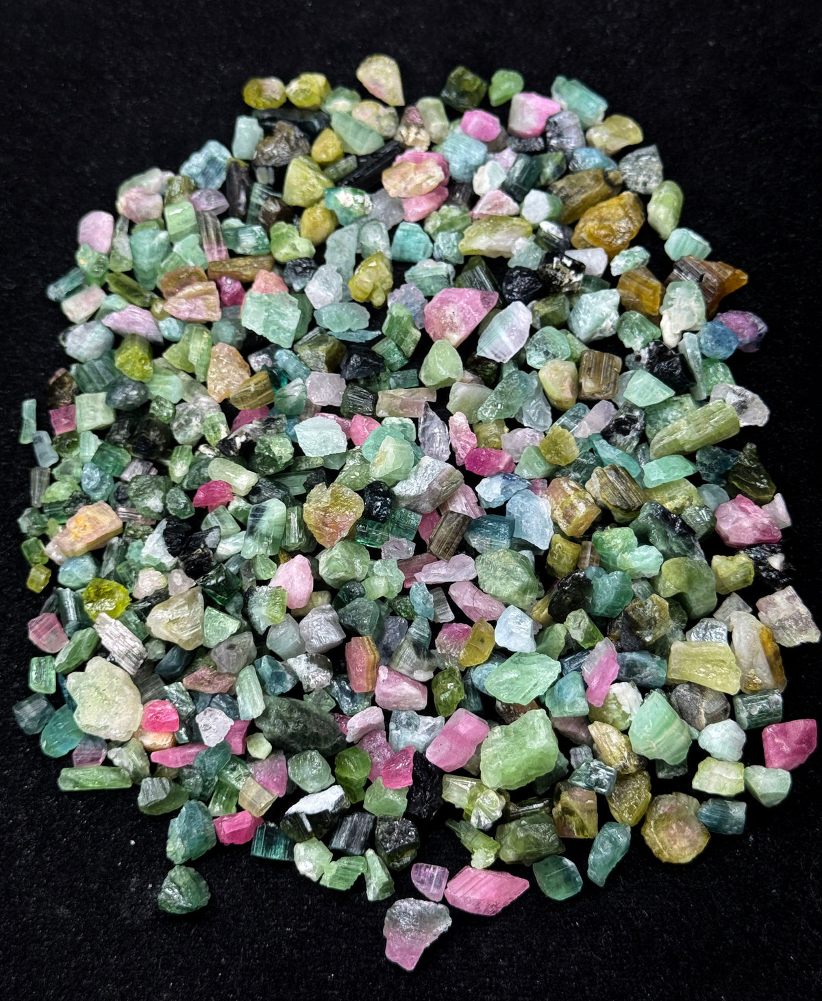 Mixed Color Tourmaline Crystals from Afghanistan – 170 g Mineral Lot