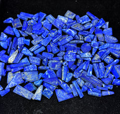 Drilled Polished Lapis Lazuli Beads from Afghanistan – 261 g Lot