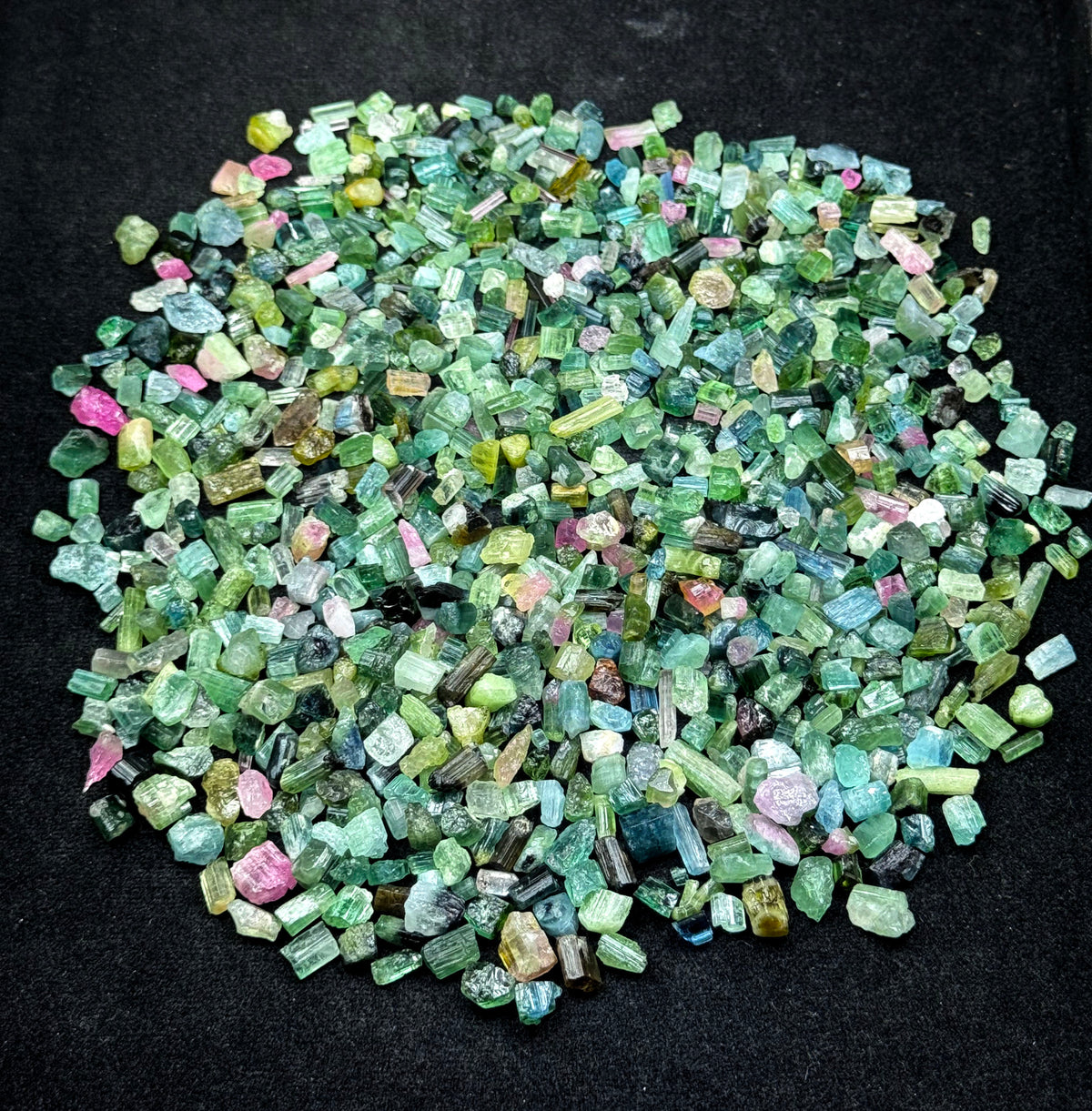 Mixed Color Tourmaline Crystals from Afghanistan – 163 g Mineral Lot