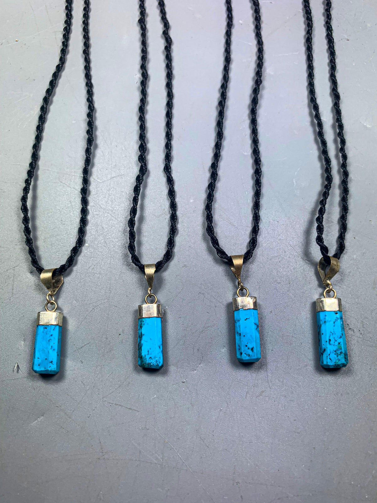 Turquoise Pendant in .925 Silver, Set of 5