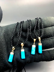 Turquoise Pendant in .925 Silver, Set of 5