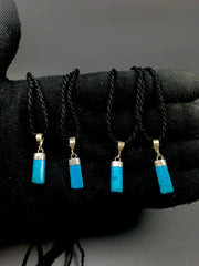 Turquoise Pendant in .925 Silver, Set of 5