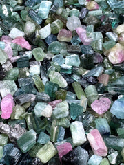 Mixed Color Tourmaline Crystals from Afghanistan – 265 g Mineral Lot
