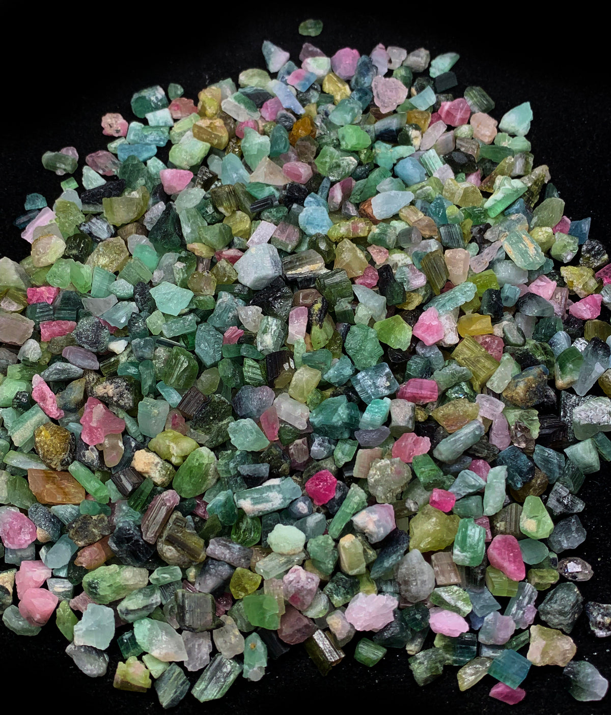Mixed Color Tourmaline Rough from Afghanistan – 328 g Mineral Lot