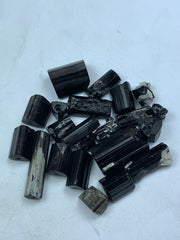 Short Black Tourmaline Crystals from Pakistan – 55 g Mineral Lot