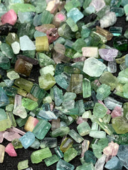 Mixed Color Tourmaline Crystals from Afghanistan – 87 g Mineral Lot